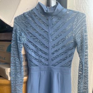 Intricate Lace Blue Dress